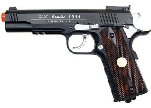 Pistola Wg Airsoft M 1911 De 500 Fps, Totalmente Metálica. P