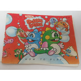 Manual De Juego Bubble Bobble Taito Nintendo Nes