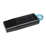 Pen Drive Kingston Dtx/64gb Usb 3.2 Preto E Azul Dt Exodia