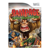 Juego De Nintendo Wii Rampage Total Destruction Usado