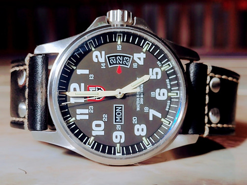 Relógio Luminox Militar Aviador = Victorinox Seiko Omega Iwc