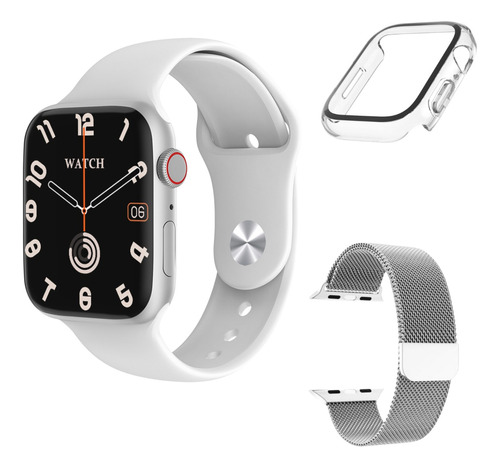 Smartwatch Mujer Blanco W29 Pro 2gb Memoria Doble Malla Wasp