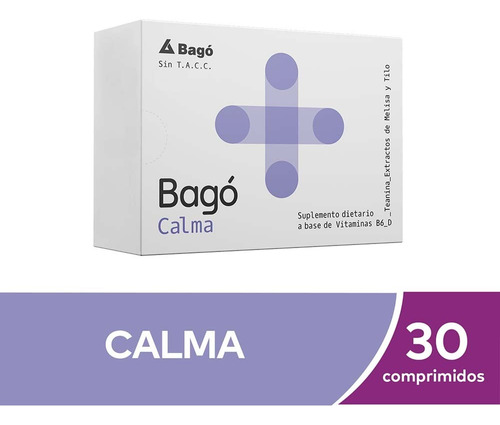 Bagó Calma Suplemento Dietario X 30 Comprimidos Sabor Sin Sabor