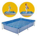 Piscina Estrutural Retangular Mor 1000 Litros Infantil Pvc