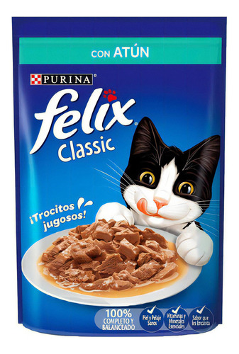 Sobres Para Gato Felix Alimento Premios Sabor Atún 36x85g