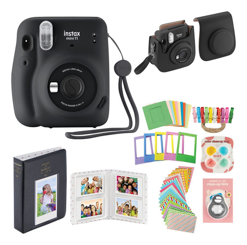 Fujifilm Instax Mini 11 Cámara Instantánea Con Funda, Ál.