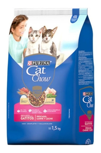 Purina Cat Chow Gatitos Sabor Mix Bolsa Con 1.5 Kg