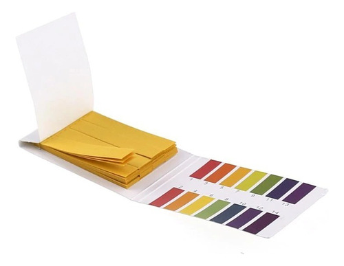 Pack 3 X 80 Tiras De Papel Para Medir Ph 1-14 Universal Color Blanco