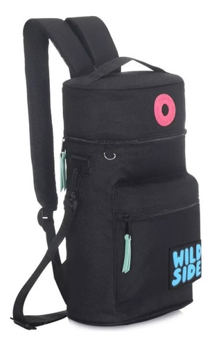 Mochilas Matera Bolso Para Termo Mate Cafe Color Negro