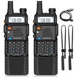 Baofeng Paquete De 2 Radios De Jamón Uv-5r Plus 8w De Dobl.