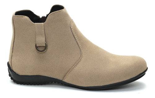 Bota Botinha Cano Curto Casual Sola Rateira Bom Para Inverno