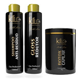 Kit Shampoo KiiLG Anti-resíduo/ Gloss/ Botox 1l