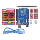 Kit Tarjeta Shield Cnc + 4 Drivers A4988 + Arduino Uno+cable