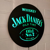 Cuadro Led Decorativo Jack Daniel's Whisky 40x40cm