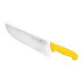 Cuchillo 3 Claveles # 1388 Polip. Amarillo 30 Cms Carnicero