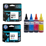 Cartucho Negro Y Color 664 Para  2135 2675 3775 4535 + Tinta