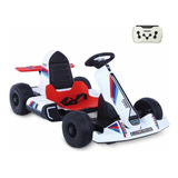 Kart Elétrico Infantil Com Controle - 12v - Branco - Bandei