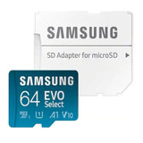 Tarjeta De Memoria Samsung Microsdxc Evo Select 64gb 