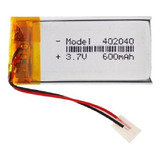 Bateria Óculos 3d Optoma Ae402040 600mah 2 Fios 3,7v