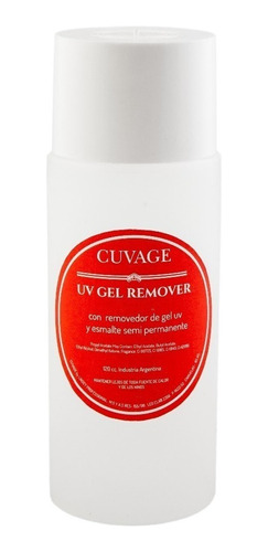 Removedor Para Esmaltes Uv Gel Cuvage X 120 Cc