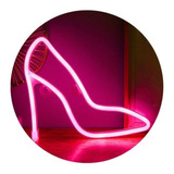 Cartel Luminoso Zapato Luz Led Neon Cable Pilas Usb Deco