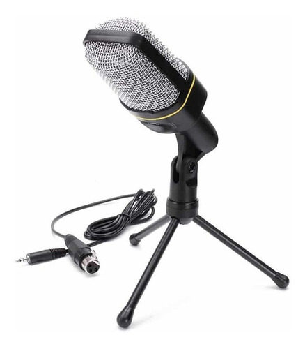 Microfono Condensador Multimedia + Tripode De Mesa 