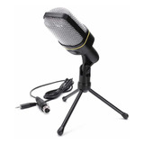 Microfono Condensador Multimedia + Tripode De Mesa 