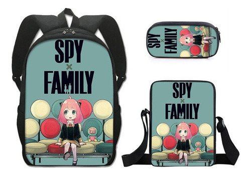 Spy × Family School Bag Bandolera Estuche For Lápices De Tr