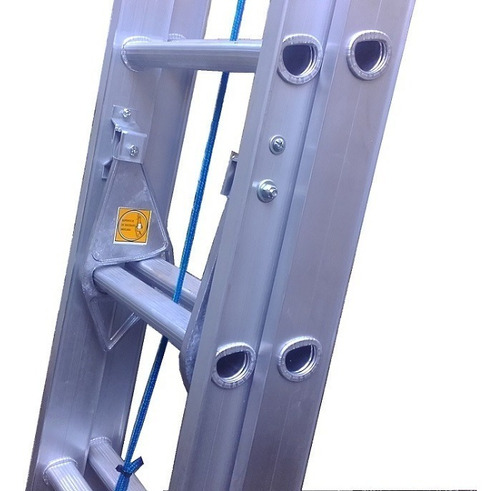 Escalera Extensible 30 (15+15) Escalones Aluminio Reforzada
