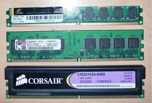 Memoria Ram Pc 1gb Ddr2 800mhz Pc2 6400 Corsair Kingston