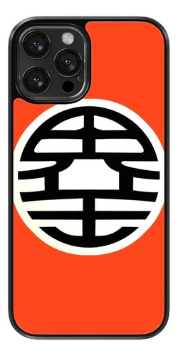 Funda Para Celular Dragon Ball Kanji Kaio Goku Naranja Negro