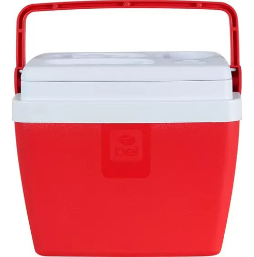 Cooler Reforçado 12l Porta Copos Pesca Praia Piscina Rio Cor Vermelho