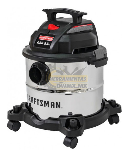 Aspiradora Craftsman 5gal, 4hp, Aspira Líquidos + Accesorios