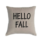 Almohada De Lino Bordado  Hello Fall 