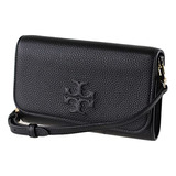 Bandolera Tory Burch Thea Flat Wallet Para Mujer (negra)