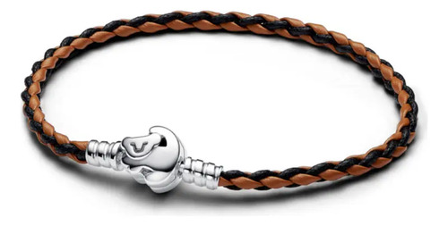 Pulsera Pandora Disney Rey León Cuero Trenzado