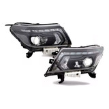 Faros Np300 Frontier 2017 2018 Sistema Led Luz De Dia Lupa