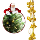 Sinos Decorativos Para Arvore De Natal C/ Bolinhas Dourado