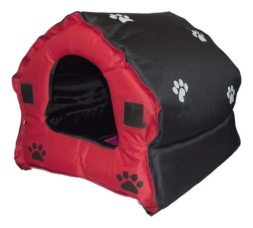 Casa Perro Plegable Davivienda #1 En Lona Resistente 40x40cm