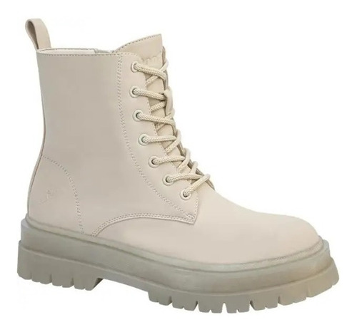 Bota Militar De Dama Goodyear 2579  Color Beige