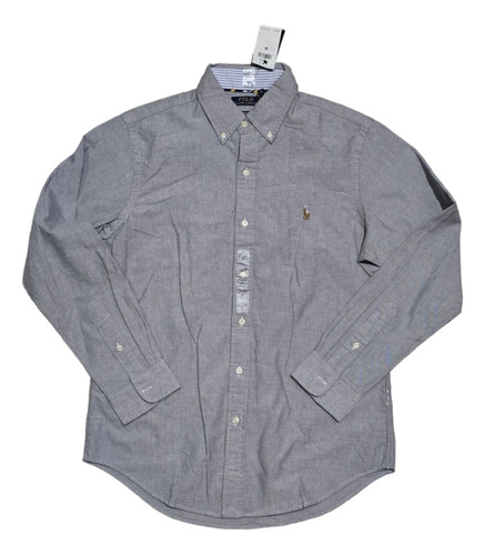 Camisa Polo Ralph Lauren Mediana Classic Fit Gris 