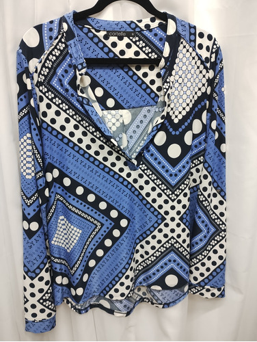 Camisa Feminina Azul/ Tamanho G