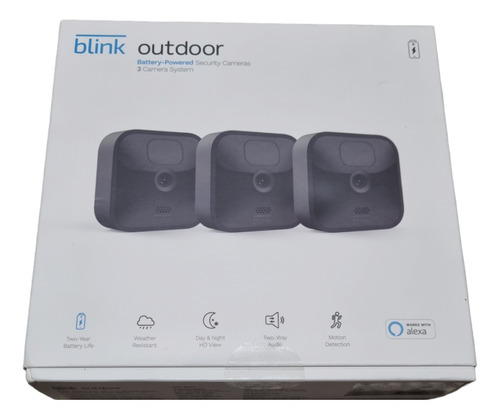 Kit 3 Camaras Blink Outdoor Sync Módulo Baterías Agua Resist