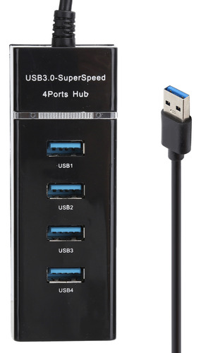 Adaptador Extensor Usb Macho A Hembra De 1 A 4 Puertos Usb 3