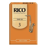 Cañas Saxo Tenor Rico By Daddario Rka1030 Nro 3 - Caja 10u