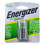 Pack De 2 Pilas Recargables Energizer Aa 2000mah