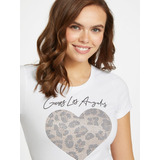 Polera Original Guess Jesi Heart Logo Tee