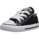 Tenis Converse Choclo Negro Clasico Niños/bebé 7j235