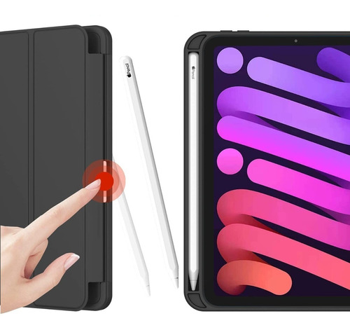 Forro Smart Case Con Soporte De Lápiz Para iPad Mini 6 2021