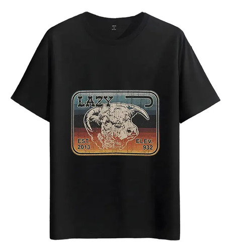 Tshirt Muscle Freaks Toro Lazy Estilo Retro Elev 932 Ranch